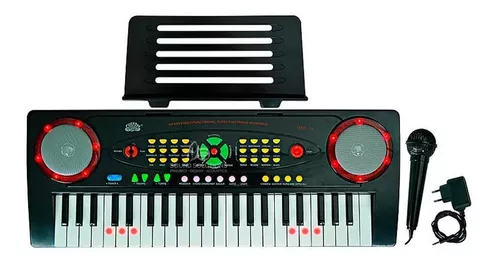 Teclado Infantil Custom Kids 44 Teclas Preto Com Microfone - King Musical -  Instrumentos Musicais e Escola de Música