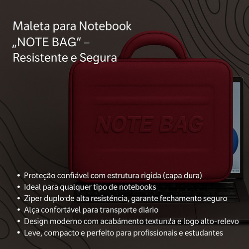 Case Capa Ideal Notebook Forro Acolchoado Leve Impermeável