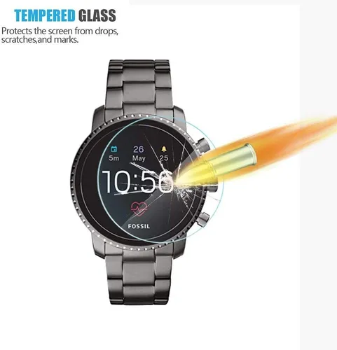 Protector De Pantalla Para Fossil Q Explorist Hr Gen (4 U...