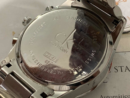 Calvin Klein Chronograph K22471 Wr100m Quartz Swiss Made