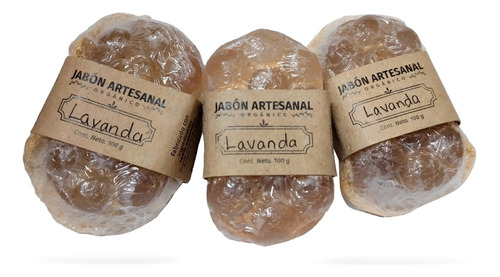 Kit 3 Jabones De Lavanda 100% Órganico - 100 G