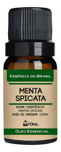 Óleo Essencial Menta Spicata 10ml - Puro E Natural