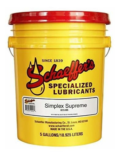 Schaeffer Manufacturing Co. 0315-005 Simplex Supreme, 5 Gal 