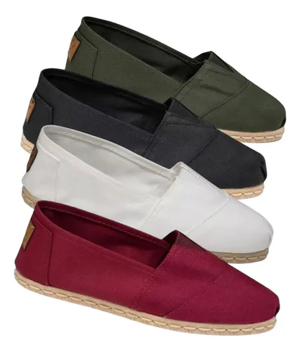 comprar Alpargata Suela Simil Yute Lona Reforzada Pack X3 Toro Pampa