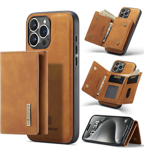 A Funda Tipo Cartera Con Atracción Magnética For iPhone