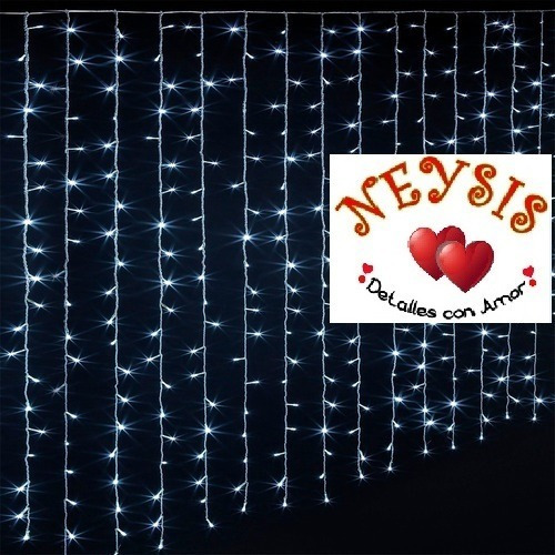 Imagen 2 de 2 de Luz Led Tipo Cortina Colores - Blanco