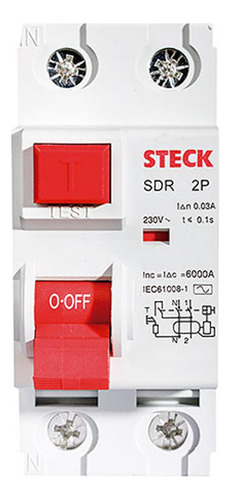 Interruptor Diferencial 2p 63a 30ma Stec
