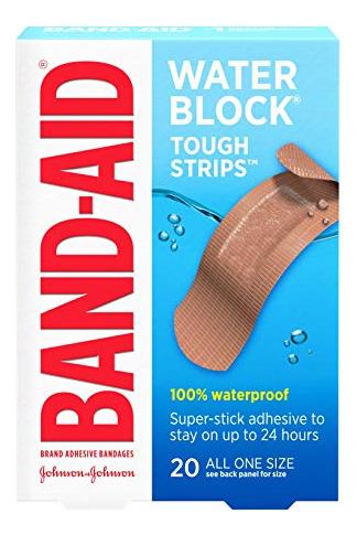 Banda-aid Bloque De Agua Resistente A Agua Vendajes Bc1ez