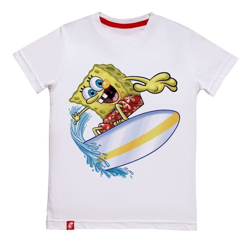 Bob Esponja Surf Remera Niños El Danzante