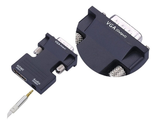 Y Hdmi Hembra A Vga Macho Convertidor Con Audio