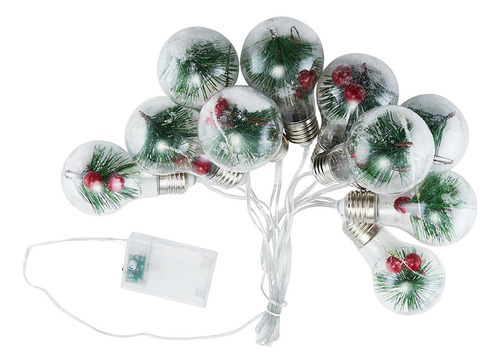 Lámpara De Luz De Cadena De Bombilla De Navidad Que Cuelga