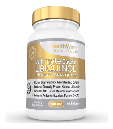 Healthwise Naturals Ultimate Coq10 Ubiquinol 100 Mg - Más D