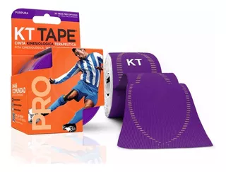 Cinta Kinesiológica Neuromuscular Kt Tape Pro Sintético Color Púrpura