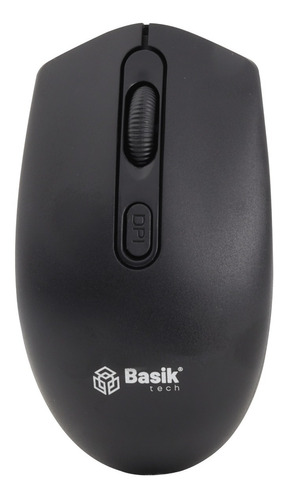 Mouse Inalámbrico  Basik Tech Negro