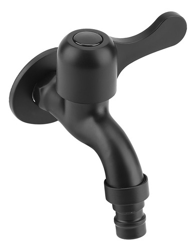 Grifo De Pared Negro De Acero Inoxidable 304 Para Agua De Ja