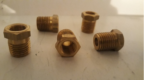 Bushing 1/4 X 1/8 Bronce Rosca Npt 