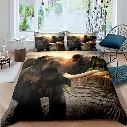 Fundas Para Edredones - Feelyou - Juego De Cama De Elefante 