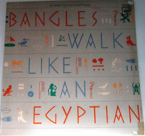 Bangles - Walk Like An Egyptian Single Lp (Usado)