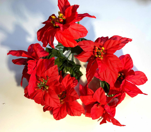 Ramo De 7 Flores De Navidad