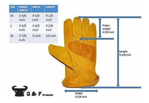 Guantes De Trabajo De Palma Reforzados Con Parche, Conductor