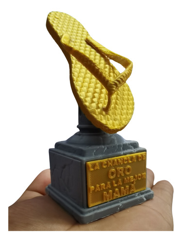 Trofeo Chancla De Oro Impreso En 3d!