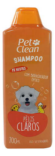  Shampoo E Condicionador Clareador Caes Gatos 700ml Pet Clean