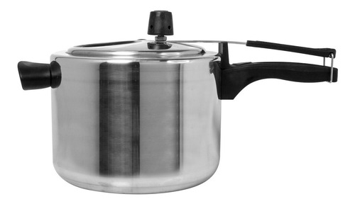 Imagen 2 de 9 de Olla A Presión 4.50 Lt. Con Visor Aluminio Pulido Mta