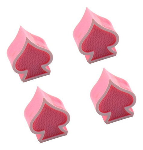 Set 4 Tapa Tapitas Cubre Valvulas Rueda Deportiva Poker Rosa