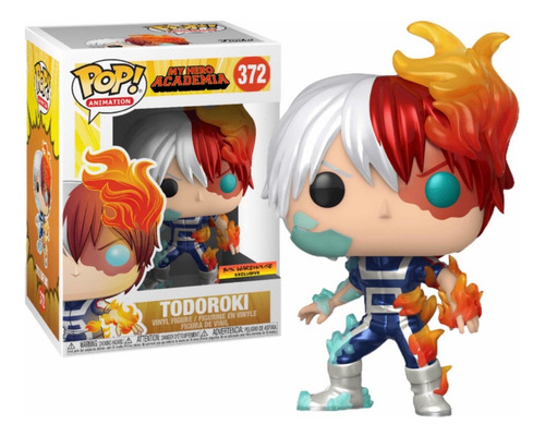 Funko Pop Todoroki #372 Metallic Mha Exclusive Box Warehouse