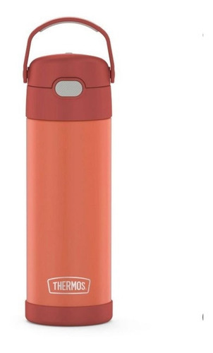 Botella termo de salmón Funtainer de 470 ml con asa