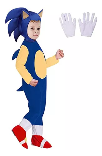 Fantasia Infantil De Halloween De Sonic Cosplay Hedgehog Tai