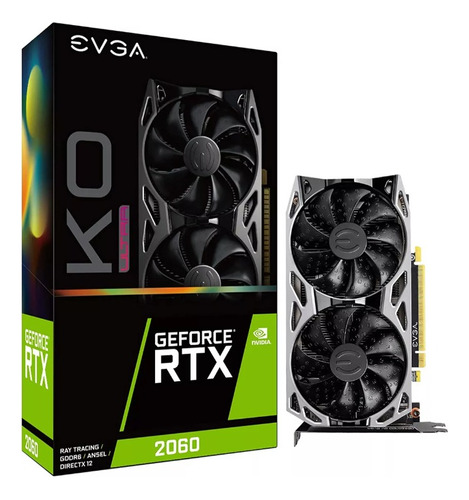 Placa De Video Nvidia Evga  Ko Geforce Rtx 2060 6gb Usada