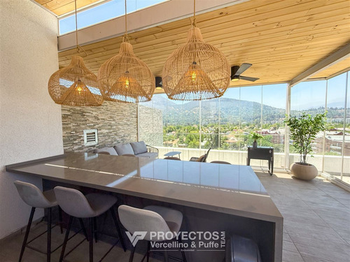 Exquisito Penthouse Con Azotea Venta De 3 Dorm. En Vitacura