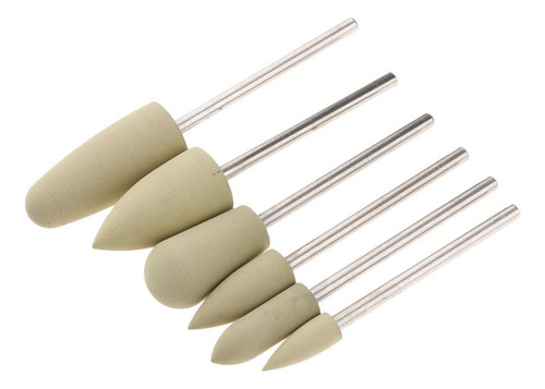 Broca De Silicona Para Uñas, 6 Piezas, Limpiador De 04
