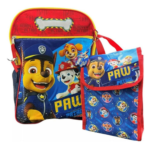 Combo De Bolso Y Lonchera Escolar Paw Patrol