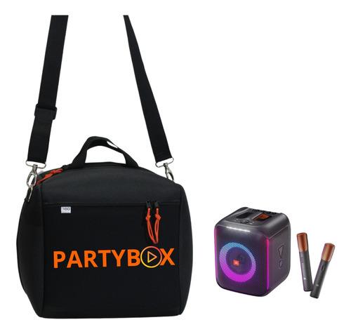 Bag Case Jbl Partybox Encore Essential Microfone C/ Bolso 
