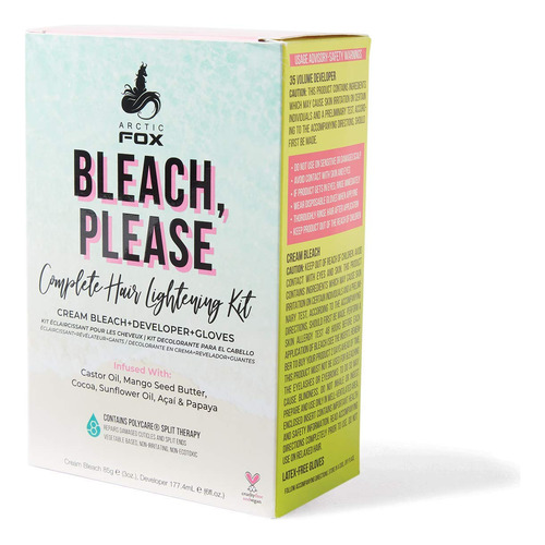 Kit Para Aclarar El Cabello Arctic Fox Bleach Please 35 Vol
