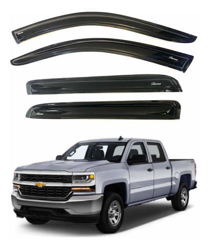 Botaguas Deflectores Chevrolet Silverado 2016 - 2020