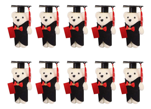 10x Muñecos De Oso De Graduación De Peluche, Oso De