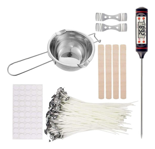 Kit Completo Para Fazer Velas Artesanais Em Com Termômetro