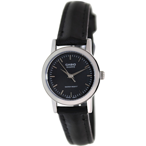 Reloj Casio Para Mujer Ltp1095e-1a Tablero Color Negro