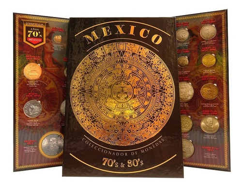 Album Para Monedas Años 70s Y 80s Calendario Azteca Full