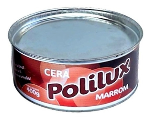 Cera Pastosa Polilux Para Móveis Madeira Lata Marrom 400g