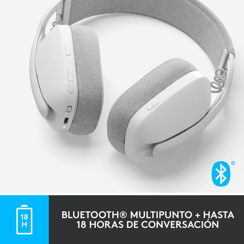 Logitech Zone Vibe 100 Headset Inalámbrico C Micrófono White