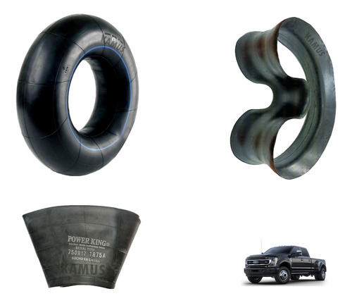 3pz Camara Y Corbata P Llanta Rin 17 Camioneta 750-17 Tr75a