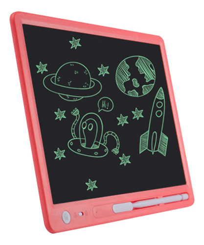 Tableta De Escritura Lcd De 10 Pulgadas, Color Rosa Colorido