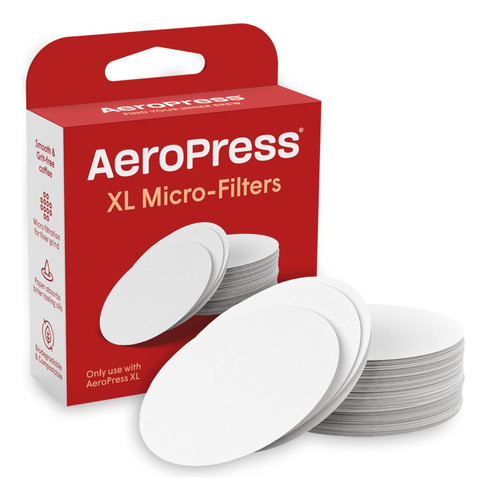 Aeropress Paquete De Filtros De Repuesto Xl  Microfiltros P