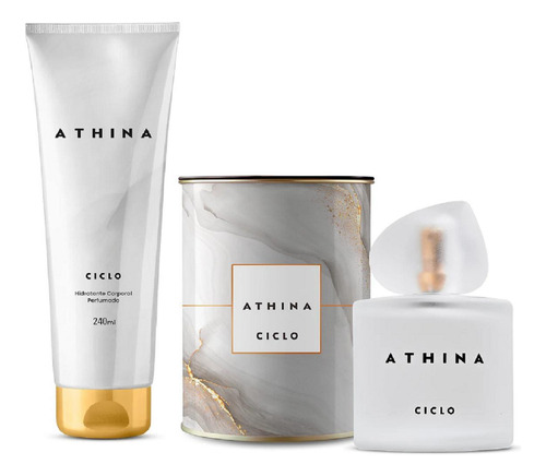 Kit Athina Perfume 100ml E Hidratante 240ml Ciclo