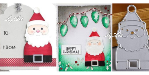 Troquel,papa Noel,santa Claus,navidad,scrapbooking,tarjetas