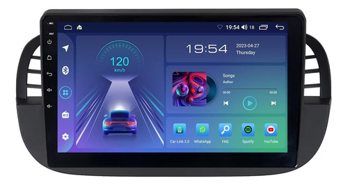 Estéreo Gps Android Carplay Swc 3+32 Para Fiat 500 2007-2015